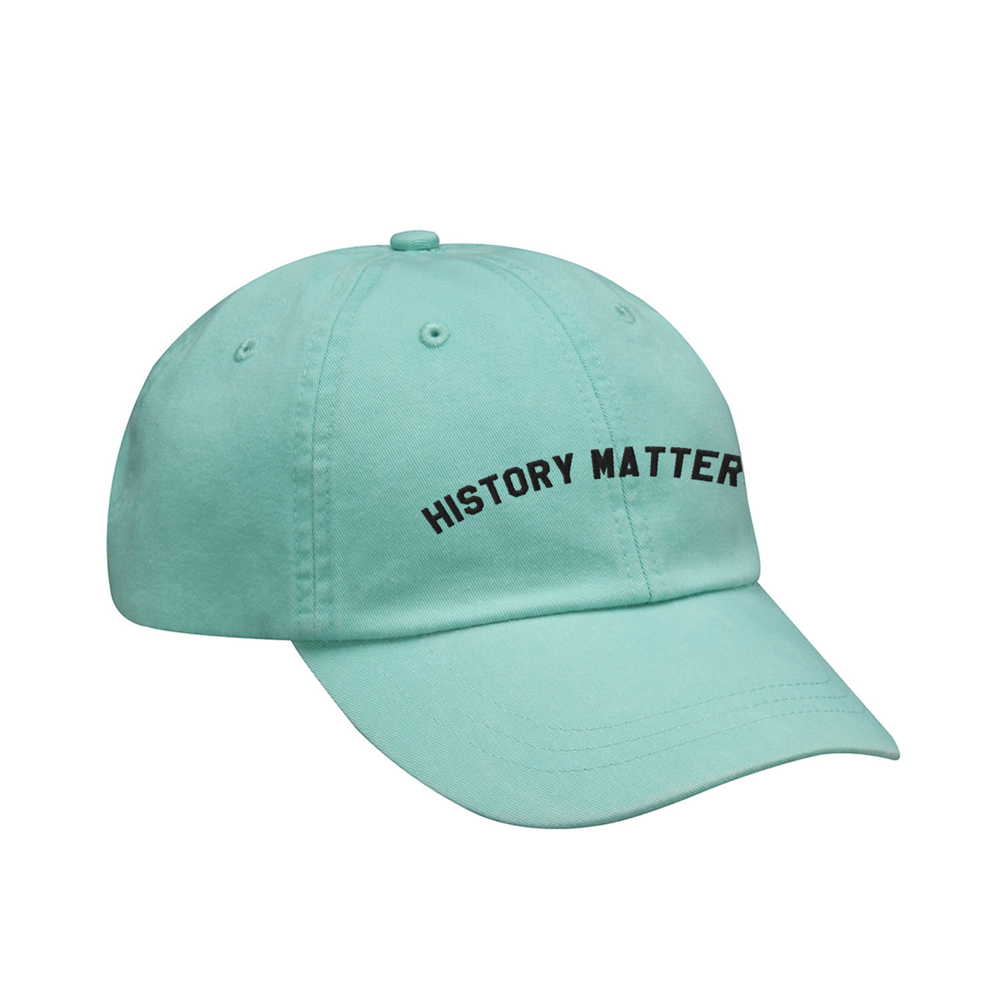 SMM History Matters Embroidered Baseball Cap Sea Foam