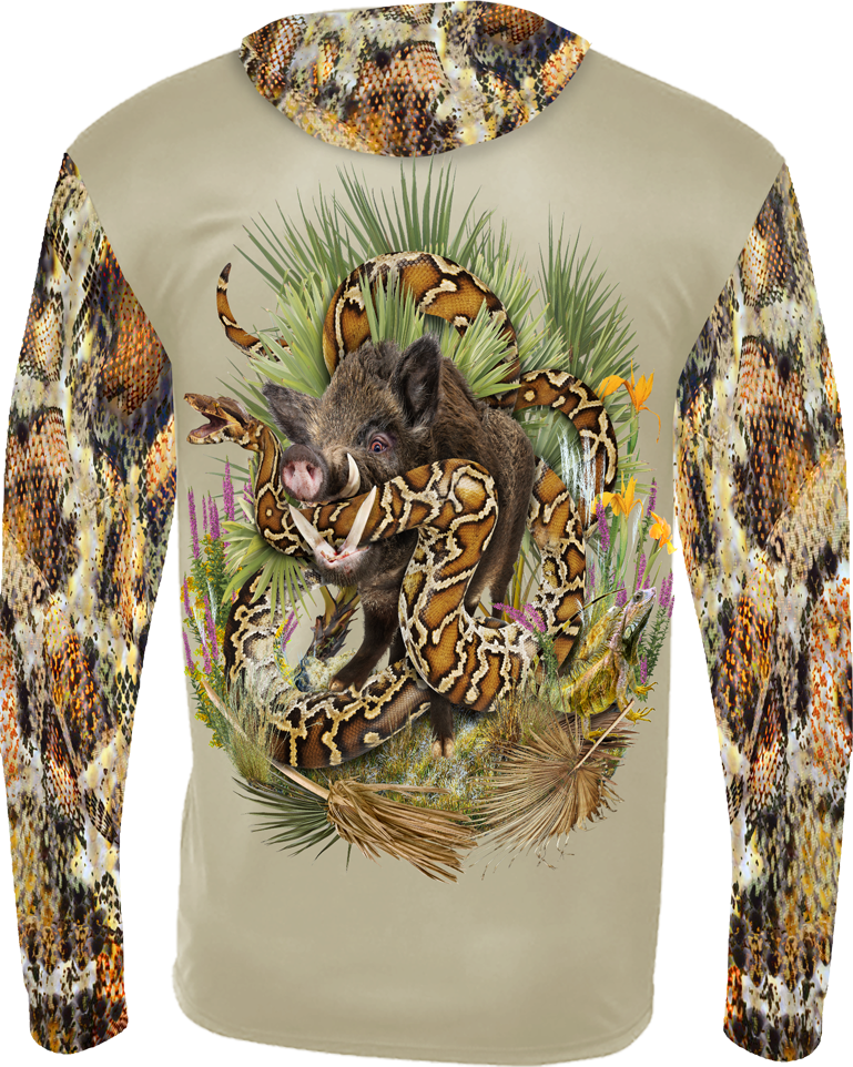Wild Boar vs Python - Wetlands Hoodie Gaiter