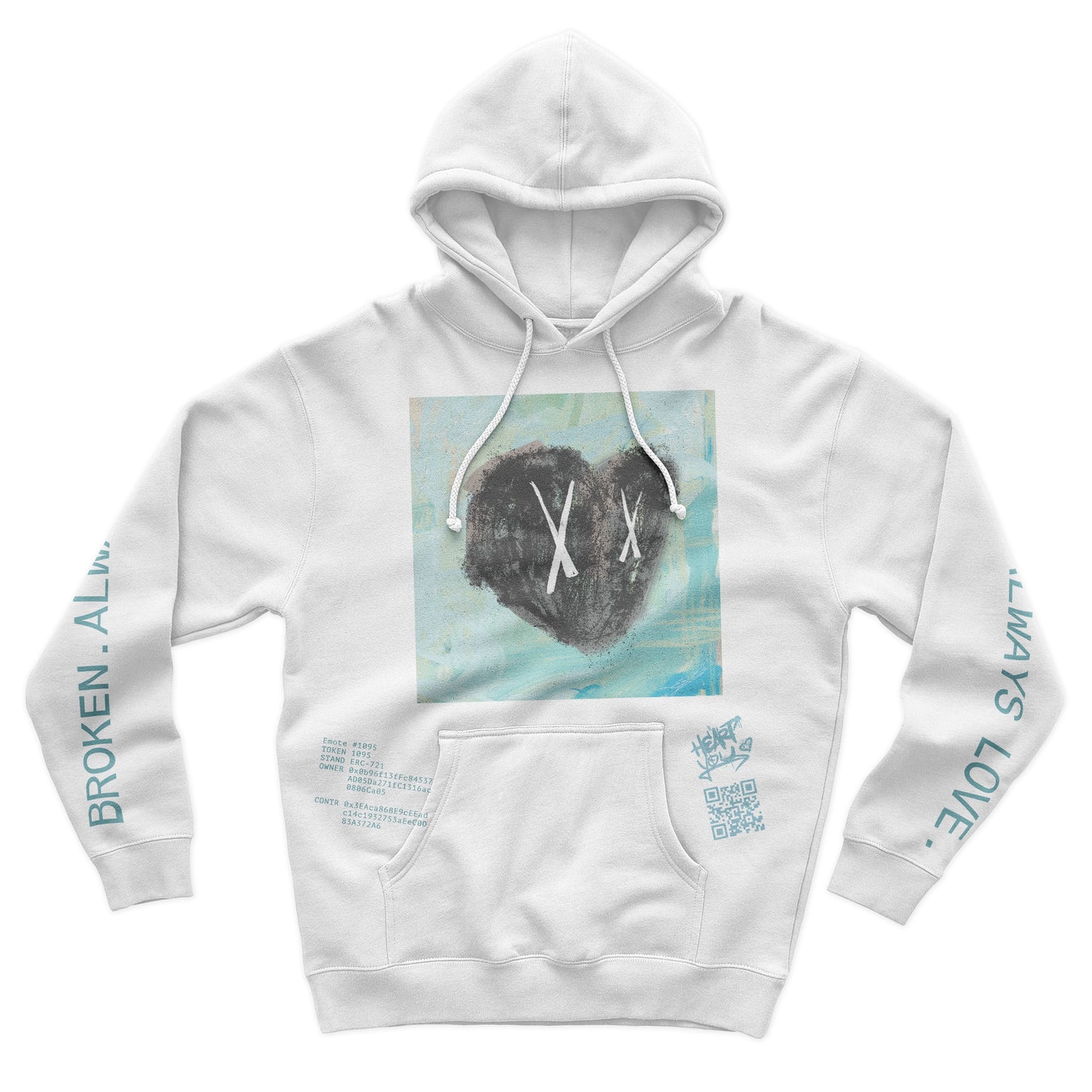 Emotes by Heart You #1095 Premium Unisex Hooded Sweatshirt
