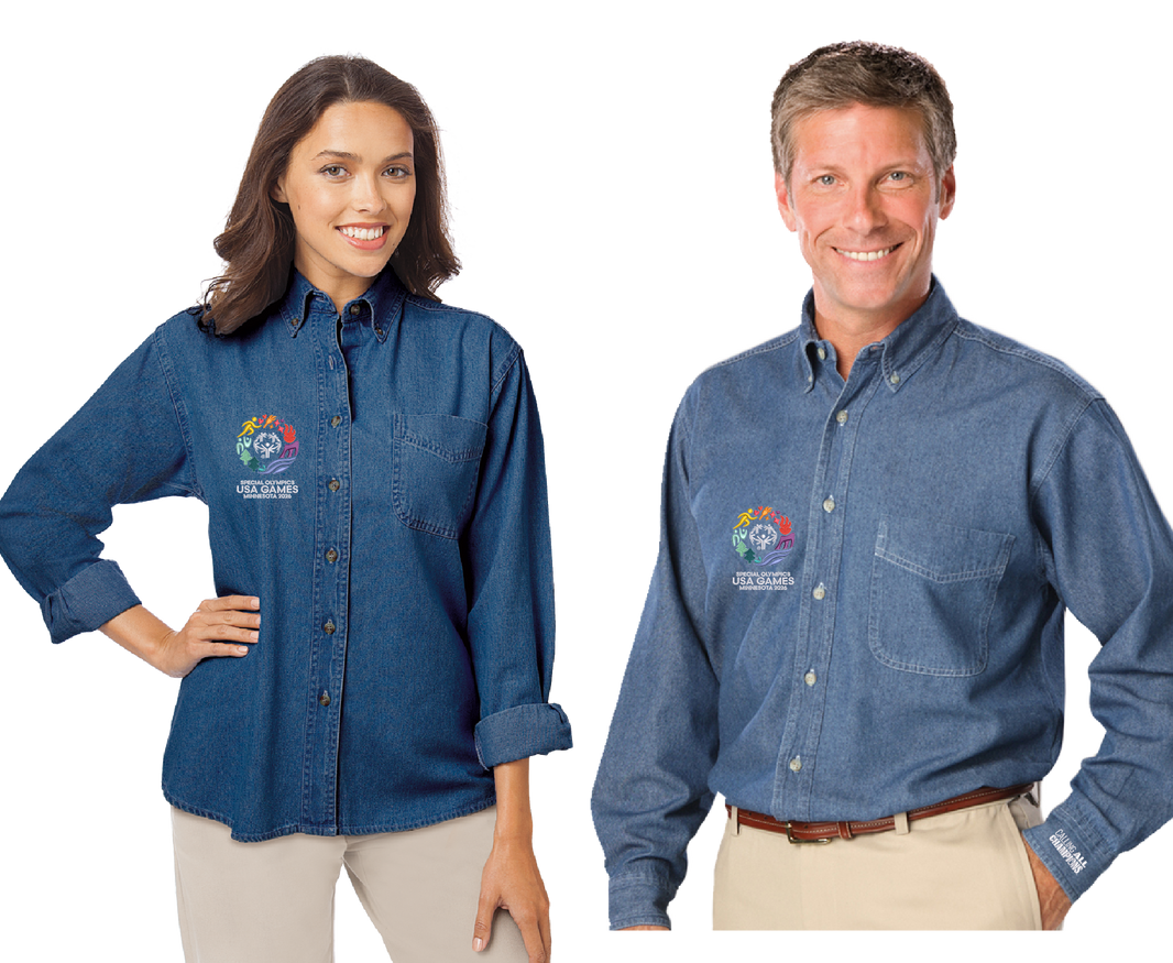 Mens Special Olympics Denim Shirts