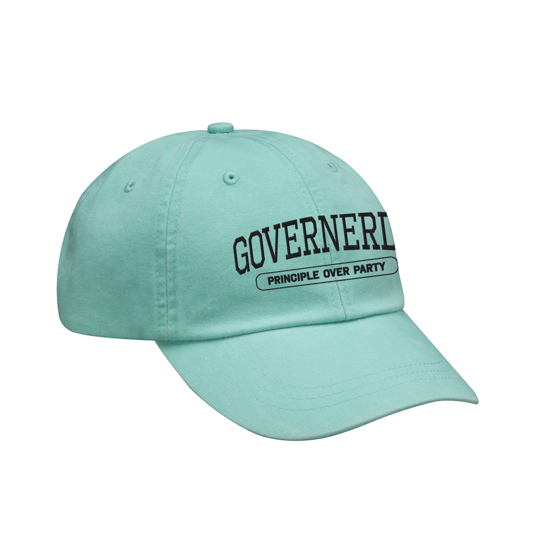 SMM Principle Over Party Embroidered Baseball Cap Sea Foam