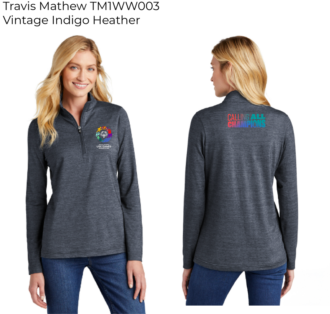 Special Olympics Sample Travis Mathews 1/4 Zip (Printed)