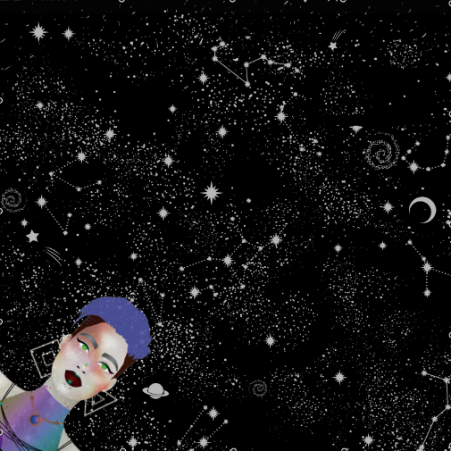 WOW by Merchadise 10/04 tradeshow Bandana 3 "galaxy"