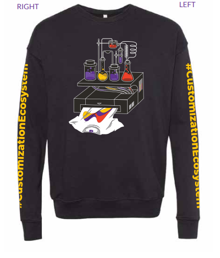Merchadise branded sample DTF Fashion Unisex Crewneck Sweatshirt