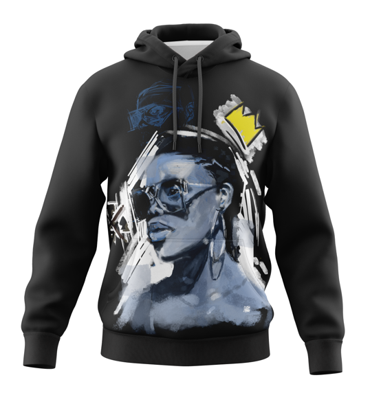 Pocket Queen Unisex Hooded Sweatshirt Sample