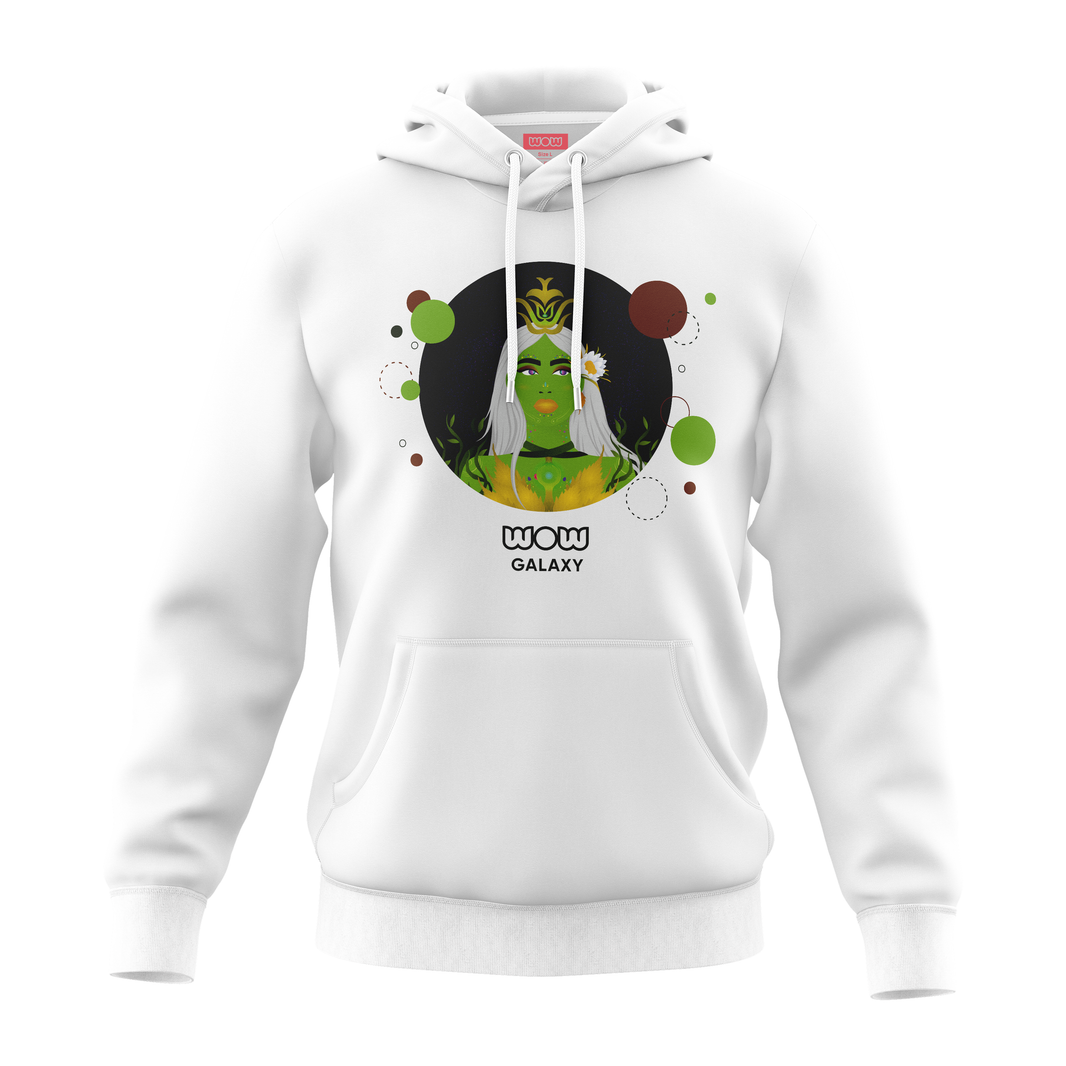 wow x merchadise tradeshow 10/22 DTF White hoodie