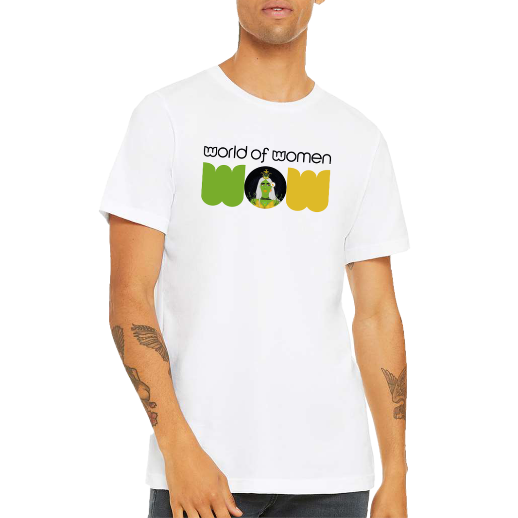 wow x merchadise tradeshow 10/22 DTF White tee