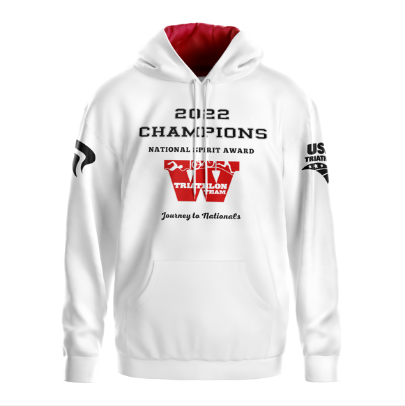 Perspective Fitware "JOURNEY TO NATIONALS" White Unisex Hooded Sweatshirt